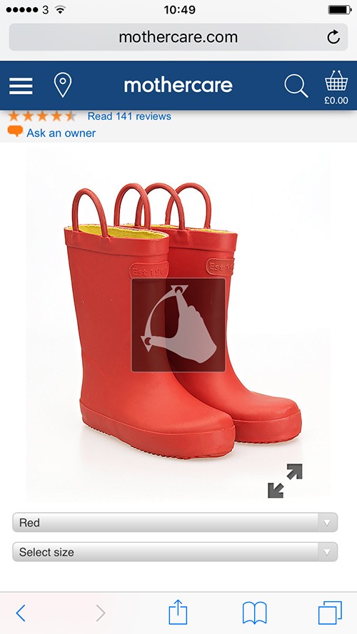 Buying baby wellies: a UX review of mothercare.com