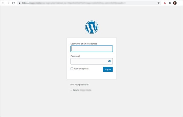 Wordpress admin